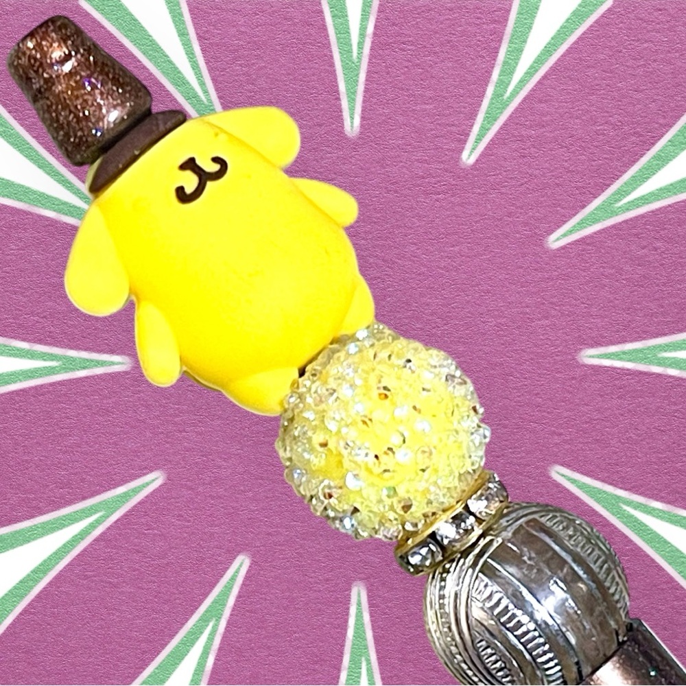 New PomPomPurin ballpoint beaded ink pen